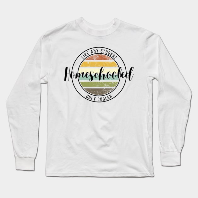 Homeschool Stamp - earthy Long Sleeve T-Shirt by BeeDesignzzz